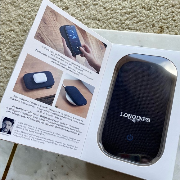 *NIB* Longines Lexon Powersound Wireless Power Bank with 360 Bluetooth Speaker